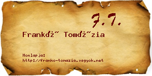 Frankó Tomázia névjegykártya